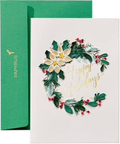 Papyrus Christmas Card (Warmest Wishes) in Saudi Arabia