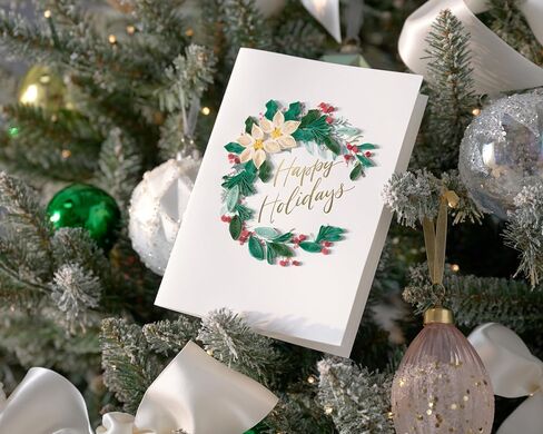 Papyrus Christmas Card (Warmest Wishes) in Saudi Arabia