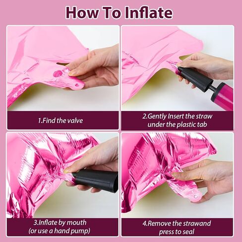 Rainbow Happy Birthday Balloons Banner,16 Inch Mylar Foil Letters Set,Inflatable Reusable Party Decor,for Women,Men,Kids Boys & Girls Birthday DIY Decorations Party Supplies in Kuwait