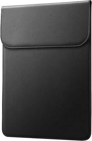 JETech Slim Laptop Sleeve for MacBook Air 13-Inch M3 A3113 M2 A2681 M1 A2337 A2179 A1932, MacBook Pro 13-Inch M2 M1 A2338 A2251 A2289 A2159 A1989 A1706 A1708, PU Leather Case (Black) in Kuwait