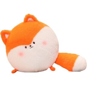 Plush Round Fox Stuffed Animal Fox Hugging Pillow Fox Plushies Throw Pillow Round Fox Anime Gift for Kids and Lovers in Birthday,Valentine's Day,Christmas¡­