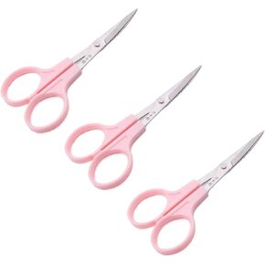 3 Pcs Small Embroidery Curved Scissors Cross Stitch Sewing Craft Small Tools DIY Scissors for Crafting, Sewing, Dressmaking, Cloth