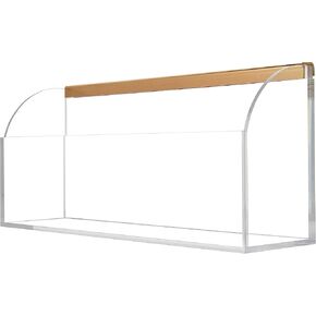 Acrylic Storage Bin Accessory for Acrylic Clear Calendar for Wall, 12.4" x 3" x 5.1" Acrylic Organizer with Gold Tone Hardware to Store Pens, Pencils, Office Supplies, Art Supplies (Storage Bin)