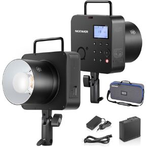 NEEWER Q4 400Ws 2.4G TTL Studio Flash [New Style] 1/8000 HSS 2800mAh Monolight Outdoor Photography Strobe, Lamp 30W Modeling/Flash Total Power 400/Recycling 0.01-1.2s