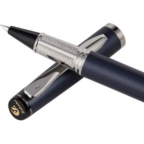 Liquid Ink Rollerball Pen,Essential Business Nice Pens,Metal pen Smooth writing stylish design effortless writing,Luxury pens with gift case for Men & Women with 2 Refills
