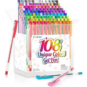 108 Unique Colors Gel Pen Set