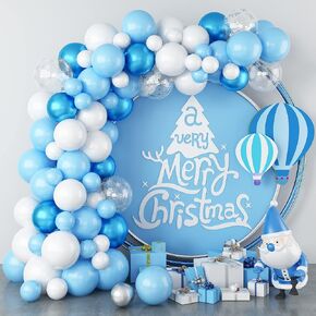 Blue Pink Balloon Arch Kit, 100PCS Pink Blue Garland Kit for Gender Reveal, Birthday Party Balloons mit 18" 12" Latex Balloons, Decoration for Boy Girl Baby Shower, Engagement, Bridal, Anniversary