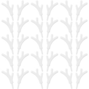 Mini Reindeer Antlers for Crafts: 100 Pcs Plastic Deer Antlers Decor, Fake Antlers Christmas Snowman Making Hand for DIY Craft Winter Christmas Decorations