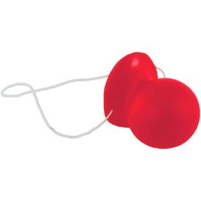 Red Rubber Honking Squeaking Clown Nose with Elastic