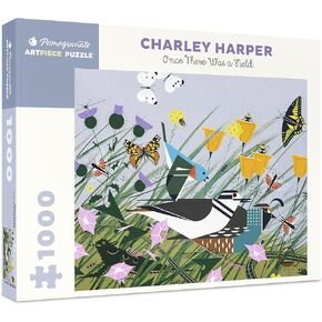 Pomegranate 1000 Piece Jigsaw Puzzle for Adults, Charley Harper's Once There was a Field, Matte Finish, Snug Fit