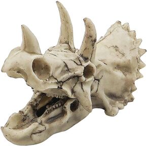 حوض السمك ديناصور الحفريات الديكور ترايسيراتوبس الجمجمة الديكور الاصطناعي ديناصور مخبأ كهف المناظر الطبيعية خزان الأسماك الديكور المناظر الطبيعية يختبئ البيت in Kuwait