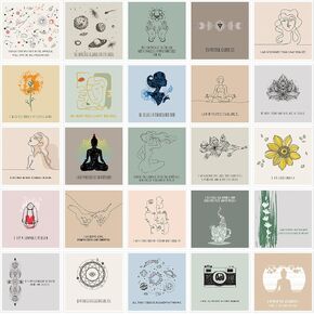 Outus 50 Pcs Affirmation Cards for Women, 4 x 4 Motivational Cards with Inspirational Questions, Daily Positive Cards for Stress Relief, Self Care and Meditation Gift for Adult(Bright Color Series)