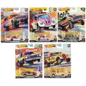 Hot Wheels Car Culture 2022 Dragstrip Demons Complete Set of 5 Diecast Vehicles Bundle from FPY86-957R Release