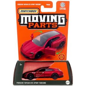 Matchbox Moving Parts Porsche Taycan GTS Sport Turismo, Red