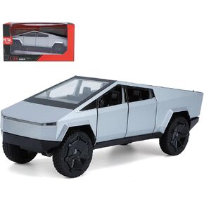 Pick-Up Truck Toy for Kids, Pickup Toy Truck Model, Alloy Truck Vehicles with Sound & Light, Pick-Up Truck Gift for Adults Kids Play or Display (1-24 Large Gray)