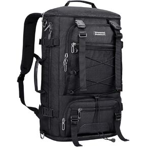 WITZMAN Travel Backpack for Men Carry on Large Convertible Fit 17 Inch Laptop Backpack with Shoe Compartment for Airplanes(B689 Black)