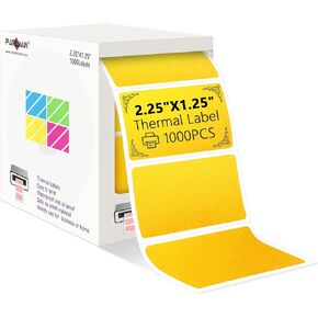 PARLAIM 2.25x1.25 Thermal Labels,1000 Labels Rectangular Direct Thermal Stickers Labels Roll Compatible Thermal Printer, Mailing Labels, Shipping Labels Self-Adhesive Direct Thermal Labels(Sky Blue)