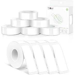 PARLAIM Label Maker Tape,14X50MM(1/2" X1 7/8") Thermal Label Stickers,Thermal self-Adhesive Labels Compatible with D30 Label Maker,Thermal Label Paper for Home/Office 520PCS/4Rolls White