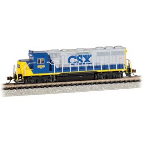 Bachmann Trains - GP40 - ECONAMI™ DCC Sound Value Equipped Locomotive - CSX® #6059 (Bright Future) - N Scale