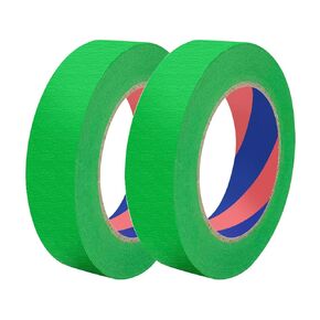 Painters Tape, 1 inch x 55 Yards x 2 Rolls Pink Painters Masking Tape for Indoor and Outdoor Use, Medium Adhesive Paint Tape for DIY Crafts, Arts, Painting, Easy Removal