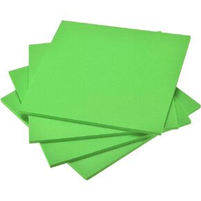 uxcell Green EVA Foam Sheets 10 x 10 Inch 7mm Thickness for Crafts DIY Projects, 4 Pcs