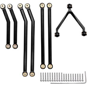 High Clearance Links Set for Axial SCX24 Deadbolt AXI90081 (Black)
