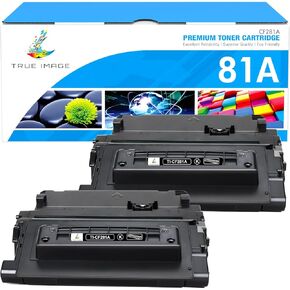 CF281A 81A Black Toner Cartridge：2-Pack Compatible Replacement for HP 81A CF281A 81X CF281X Toner Cartridge for HP Laserjet Enterprise MFP M604 M605 M630h M630dn M630f M630z M606 M630 Printer