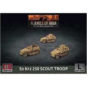 Flames of War: Late War: German: Sd Kfz 250 8cm/7.5cm/2cm Scout Platoon (GBX176)