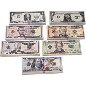 Ficheny Props Copy Money 140 pcs for Music Videos,Kids Learning Toys and Birthday Party