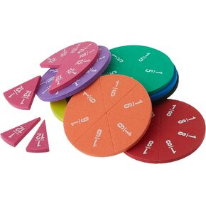 Teacher Created Resources Foam Fraction Circles (20611),Multi