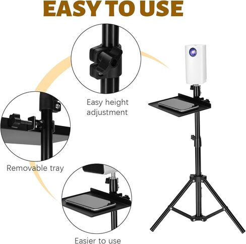 مجموعة صنع اللف من Pllieay، تتضمن جهاز عرض صغير مع حامل ثلاثي القوائم وصينية، وقماش اللف مع أقلام تحديد، وجهاز عرض محمول 1080 بكسل للتلمع، متوافق مع TF، USB، الكمبيوتر المحمول، Ios وهواتف Android in Kuwait