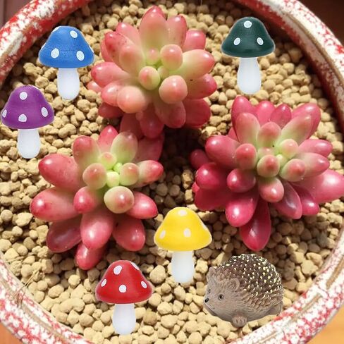 ONEST 9 Pieces Garden Miniature Accessories Mini Mini Frog Figurines Table and Chairs Micro Landscape Garden Ornament Figurines for DIY Craft Garden Decor in Kuwait