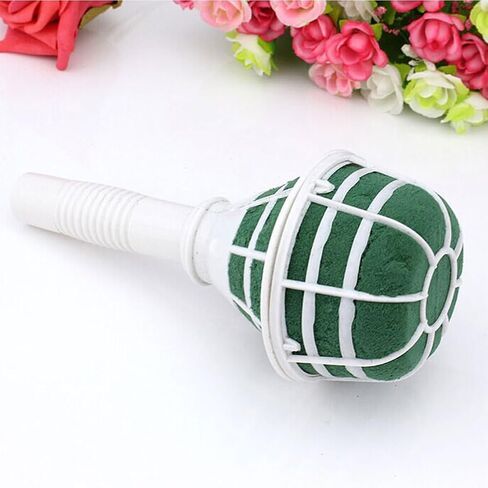 SHINEOFI 24Pcs Bouquet Holder Stand Floral Handle Floral Bouquet Holder Foam Bride Bouquet Holder for Bouquet Foam Bouquet Base Arrangement Tool Bridesmaid Wedding in Saudi Arabia