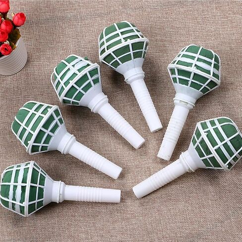 SHINEOFI 24Pcs Bouquet Holder Stand Floral Handle Floral Bouquet Holder Foam Bride Bouquet Holder for Bouquet Foam Bouquet Base Arrangement Tool Bridesmaid Wedding in Saudi Arabia