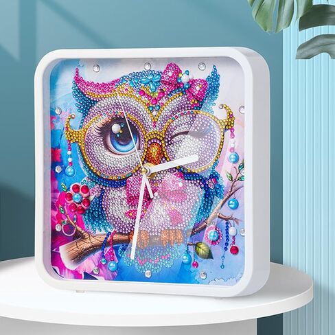 DIY Diamond Art Kits for Adults Santa Claus Wall Clock for Home Decor & Gift, Diamond Painting Clocks Fun Crafting Hobby for Women - 8.7x8.7 Inches in Saudi Arabia