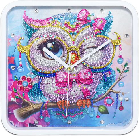 DIY Diamond Art Kits for Adults Santa Claus Wall Clock for Home Decor & Gift, Diamond Painting Clocks Fun Crafting Hobby for Women - 8.7x8.7 Inches in Saudi Arabia