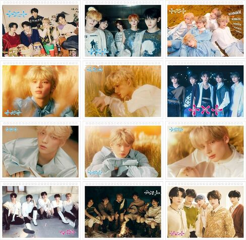2025 New Desk Calendar Monthly Desktop Calendar for Korean Idol Group, Runs from Jan 2025 to Dec 2025, 21.5 * 19.5cm, gift for Fans Daughter (-TXT-) in Saudi Arabia