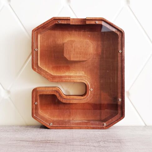 بنك خشبي رقم 9 على شكل خنزير للأطفال والأولاد والبنات، صندوق توفير المال مع تصميم مقصوص للعملات المعدنية للأطفال، هدية إبداعية للأطفال in Kuwait