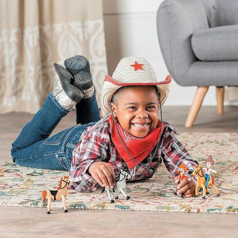 Fun Express Cowboy Bendable Toys (bulk set of 24) Western Party Favors and Giveaways in Saudi Arabia