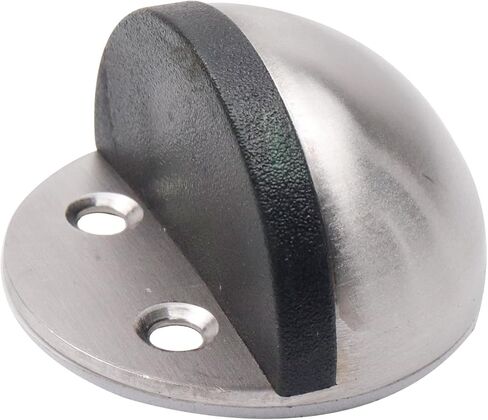 سدادات باب Antrader، سدادات باب لاصقة من الفولاذ المقاوم للصدأ نصف قبة، سدادات باب لاصقة 3M، واقي حائط بدون حفر، توقف باب مطاطي للمنزل والفندق، حزمة من 4 in Kuwait