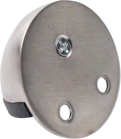 سدادات باب Antrader، سدادات باب لاصقة من الفولاذ المقاوم للصدأ نصف قبة، سدادات باب لاصقة 3M، واقي حائط بدون حفر، توقف باب مطاطي للمنزل والفندق، حزمة من 4 in Kuwait