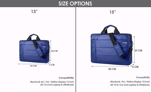 Traveller Business Laptop Sleeve Bag with Shoulder Strap Compatible with 13-15.6 inch Laptop and Macbook Pro/Air in Saudi Arabia