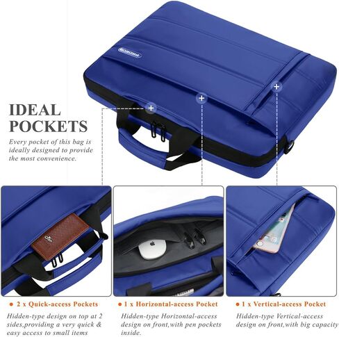 Traveller Business Laptop Sleeve Bag with Shoulder Strap Compatible with 13-15.6 inch Laptop and Macbook Pro/Air in Saudi Arabia