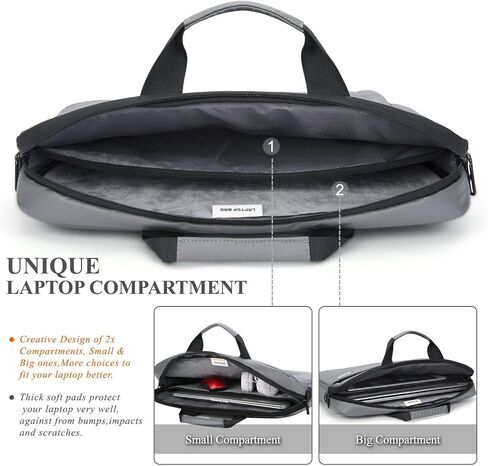 Traveller Business Laptop Sleeve Bag with Shoulder Strap Compatible with 13-15.6 inch Laptop and Macbook Pro/Air in Saudi Arabia