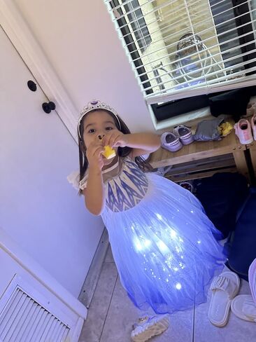 Girls Light Up Pricness Costume Kids Led Halloween Party Dress in Kuwait