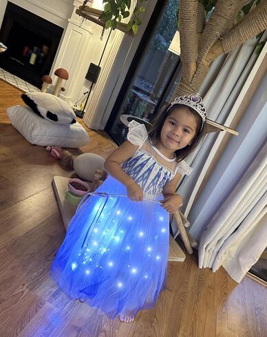 Girls Light Up Pricness Costume Kids Led Halloween Party Dress in Kuwait
