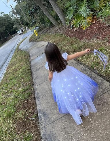 Girls Light Up Pricness Costume Kids Led Halloween Party Dress in Kuwait