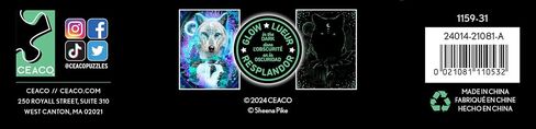 Ceaco - Glow in The Dark - Wolf Spirit Glow - 750 Piece Jigsaw Puzzle in Saudi Arabia