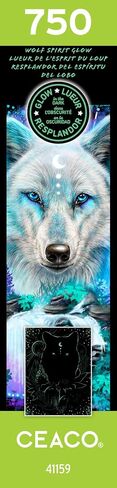 Ceaco - Glow in The Dark - Wolf Spirit Glow - 750 Piece Jigsaw Puzzle in Saudi Arabia
