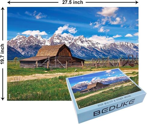 Jigsaw Puzzles for Adults 1000 Pieces Grand Teton National Park Precise Interlocking Thick Sturdy Cardboard Family Game 1000 Piece Puzzle Age 14+ in Kuwait